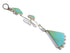Turquoise And Silver Slide Southwest Pendant WX57876